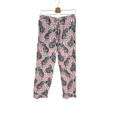 Printfresh Tiger Queen Organic Cotton Pajama Lounge Pants Women's Small
