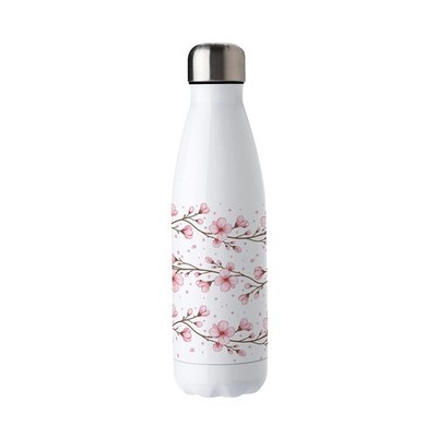 Kirschblüten Trinkflasche - Rosa Blumen 500ml Trinkflasche Geschenke für Sie