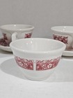 Vtg~Syracuse China~Restaurantware~Strawberry Hill~ Set of 4~Teacup & Saucers~USA — photo 6