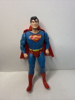 Vintage 1984 Kenner DC Super Powers Superman Punching Action Figure With Cape