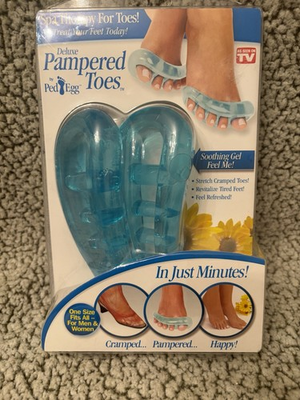 #ad Blue Deluxe Pampered Toes By Ped Egg Spa Therapy For Toes New In Box $29.49
