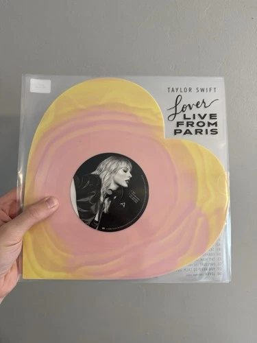 Taylor Swift Lover (Live From Paris) Heart Shaped Vinyl