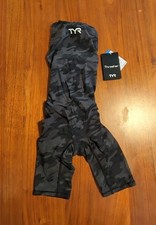 Tyr Camo Thresher Opened Back Black Women's Size 18 $199.99