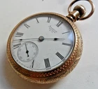 Moose Elk 1891 Antique Waltham 18 Size Model 1883 O/F 11 Jewel G/F Pocket Watch