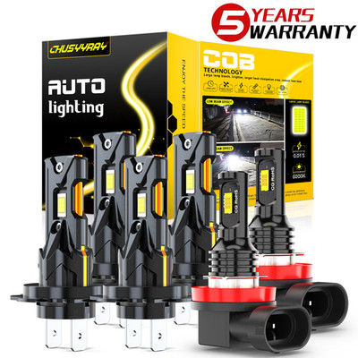 For 2012-2017 Hyundai Veloster H7 H7 H11 LED Headlight Fog Bulbs Hi/Lo Beam KIt