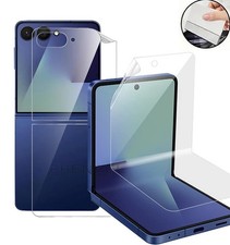Hydrogel Film Samsung Z Flip 3 4 5 6 7 Internal Back Screen Protection + Card