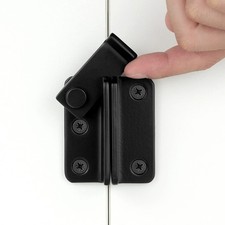 2 Pack Flip Latches 2.36x2.12 Black Stainless Steel Heavy Duty Door Latch