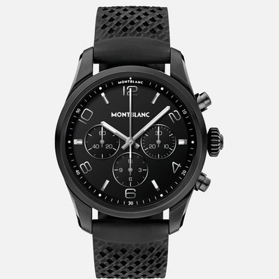 Montblanc Summit 2+ (Wifi LTE Unlocked) Black Rubber Strap