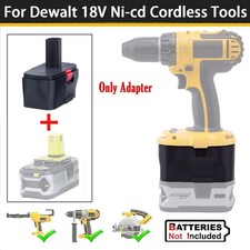 NEW Converter For Ryobi 18V Battery Adapter to For Dewalt 18V Ni-cd Power Tools