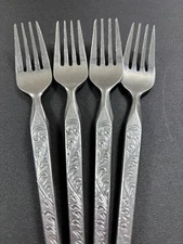 Set Of 4 Stanley Roberts WINTHROP Salad Forks Japan Flatware 6-7/8"