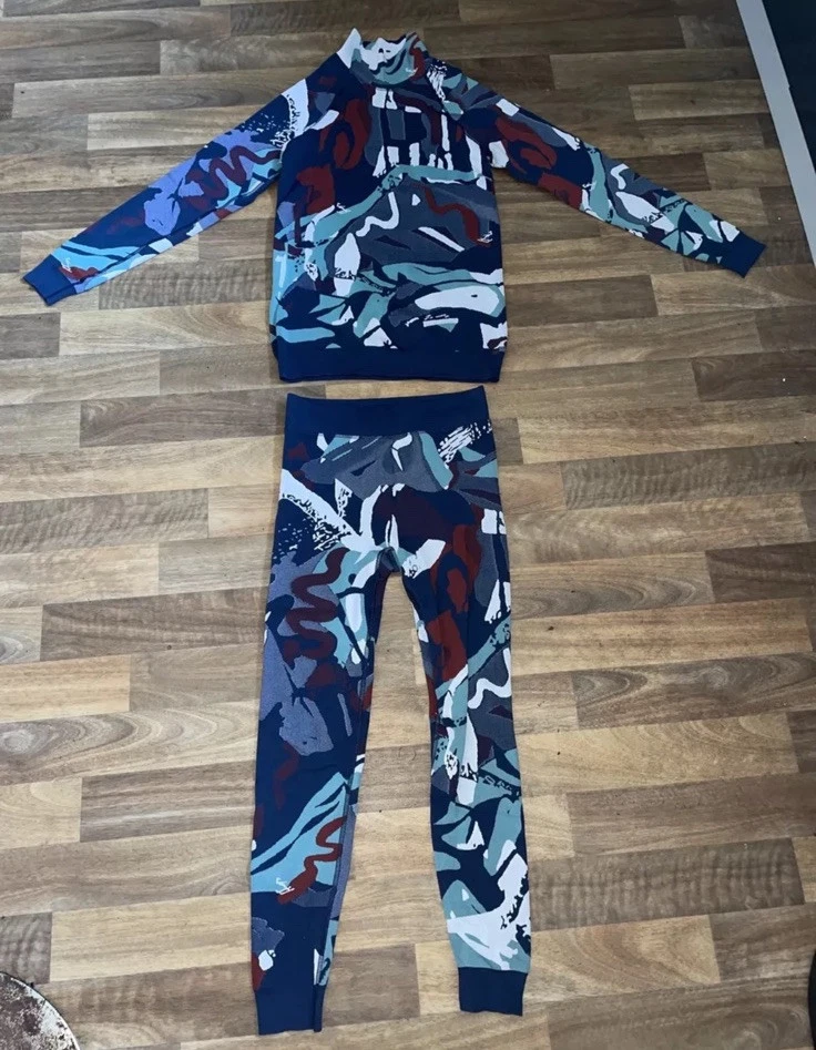ladies size S-M sweaty betty ski base layer thermal set top and leggings Vgc