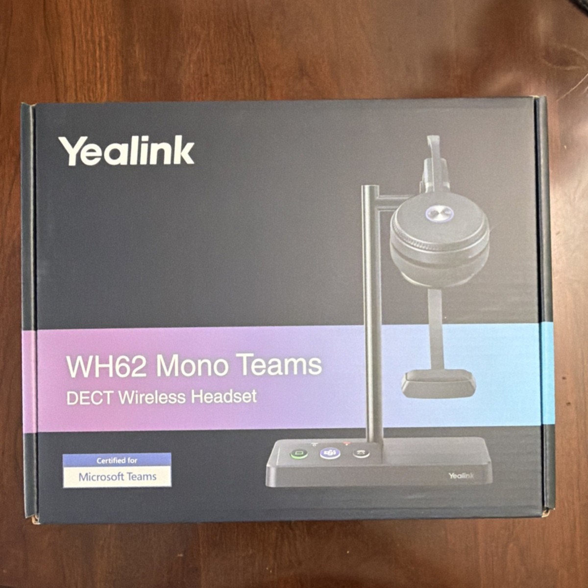 Yealink WH62 Dual UC Portable Draadloze DECT headset met dongle