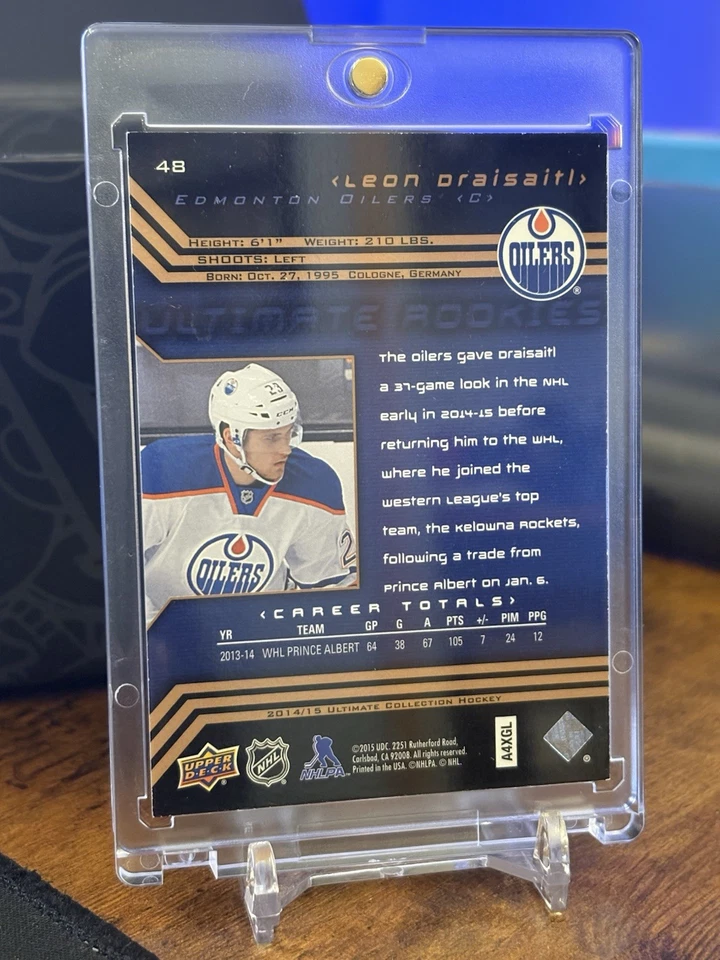 2014 2014-15 Ultimate Collection '04-05 Retro 48 Leon Draisaitl 072/299 Oilers - Image 2 of 2