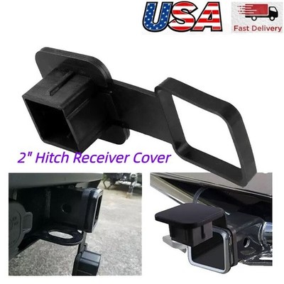 2'' Hitch Receiver Cover 4-Way Flat Insert Tow Trailer Tube Dustproof Plug Cap