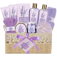 Christmas Gift Basket Set for Women - 13-Piece Bath  Body Gift Set, Spa Gift Ba