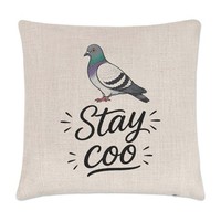 Stay Coo Pigeon Kissenbezug Vogel Watcher Liebhaber Damen Rude Mutter VäTer Love