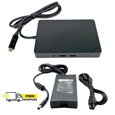 Dell USB-C Dock Station for Asus Chromebook C523 C523N C523NA Laptop w/130W PSU