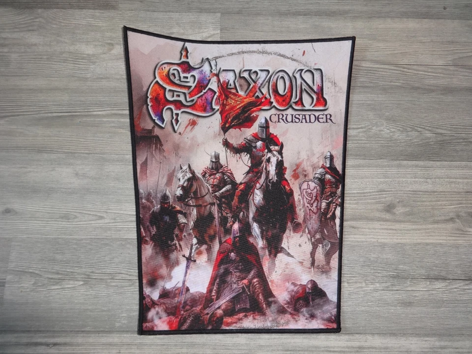 Saxon Patch Backpatch Back Patch Rar Heavy Metal Tank Blind Guardian - Bild 2 von 3