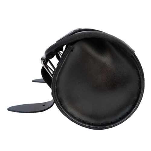 Sacoche à roulettes en cuir véritable pour outils moto - Tous vélos - Noir - Photo 7 sur 8