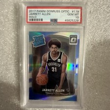 2017 Donruss Optic Rated Rookie Holo Jarrett Allen PSA 10 RC Brooklyn Nets