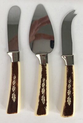 3 Regent Sheffield England Serving Spatula, Cheese Knife & Spreader Vintage 7''