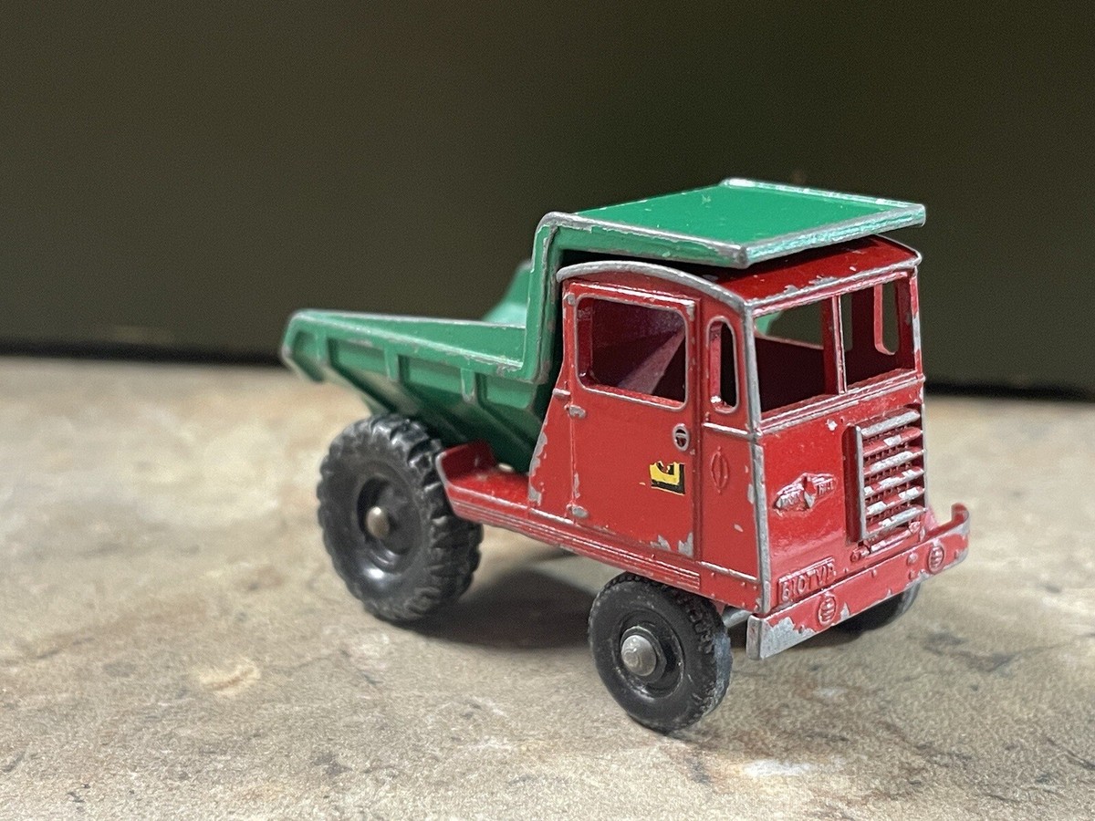 1961 Matchbox Lesney No 2 Muir Hill Dumper Green Red Laing