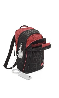 Tumi STAPLE Backpack Carryon Bag Black Red NEW | eBay