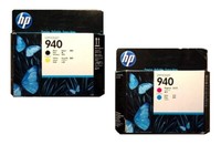 2 X Druckkopf Hp Officejet Pro 8000 8500 8500A Plus / Nr. 940 C4900A C4901A Head