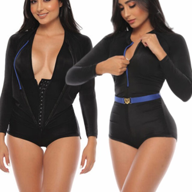 Traje de baño entrenador de cintura con control de abdomen Prendas moldeadoras Fajas Colombianas Traje de baño