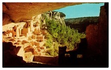 CO Colorado #3881 Cliff Palace Mesa Verde National Park Chrome Postcard