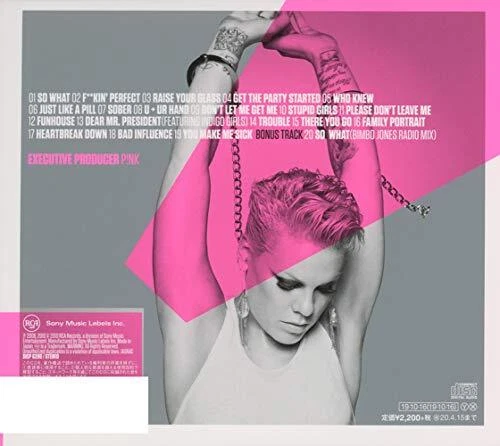 P!Nk Pink Greatest Hits So Far 2019!!! with Bonus Track From Japan CD 20tracks - Image 2 of 2