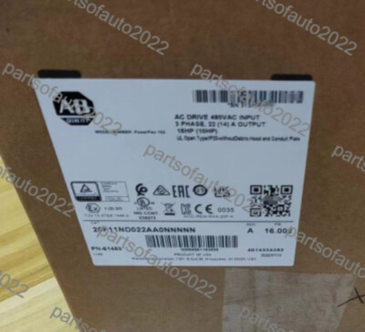 Factory Sealed Allen Bradley 20F11ND022AA0NNNNN Powerflex 753 Ac Drive