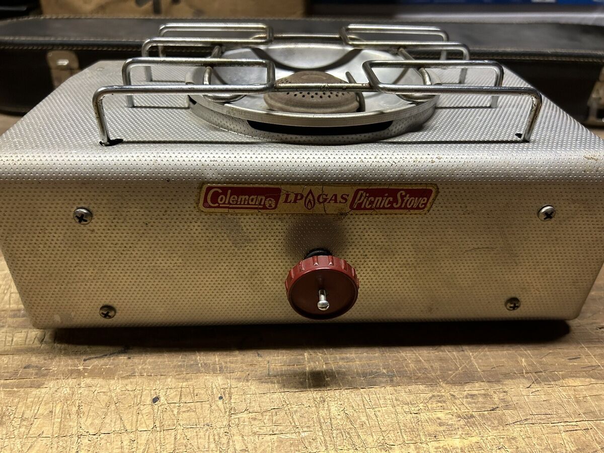 Vintage Rare Coleman Aluminum Picnic Stove 5404 One Burner