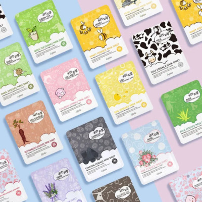 ESFOLIO Essence Maskenblatt koreanische Gesichtshautpflege Original K-Beauty UK