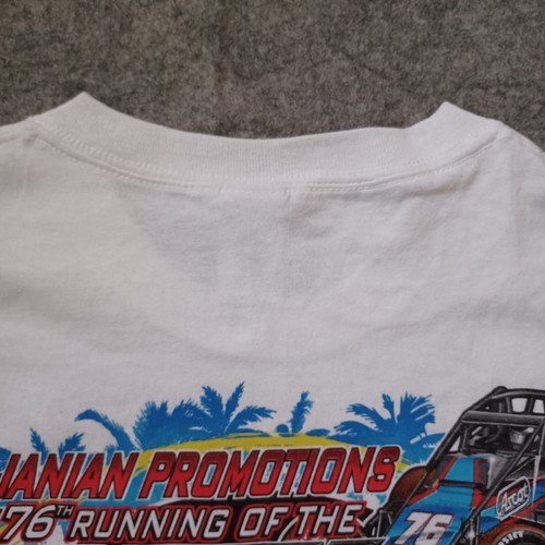 Turkey Night Grand Prix Shirt Mens Large White 98 Lap Special Ventura Raceway - Picture 4 of 13