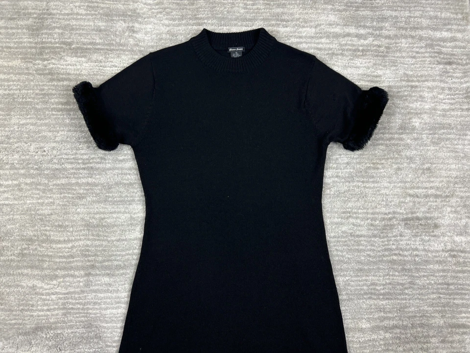 Guess Sweater Dress Womens Medium Black Wool Acrylic Knee Length - Image 2 of 4