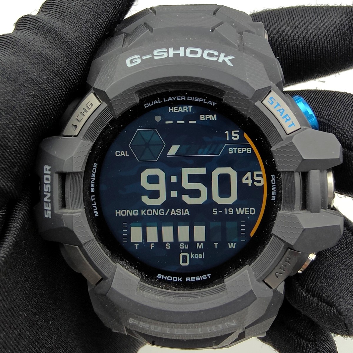 Buy Casio G-Shock G-SQUAD PRO Black Blue Digital Men's Watch