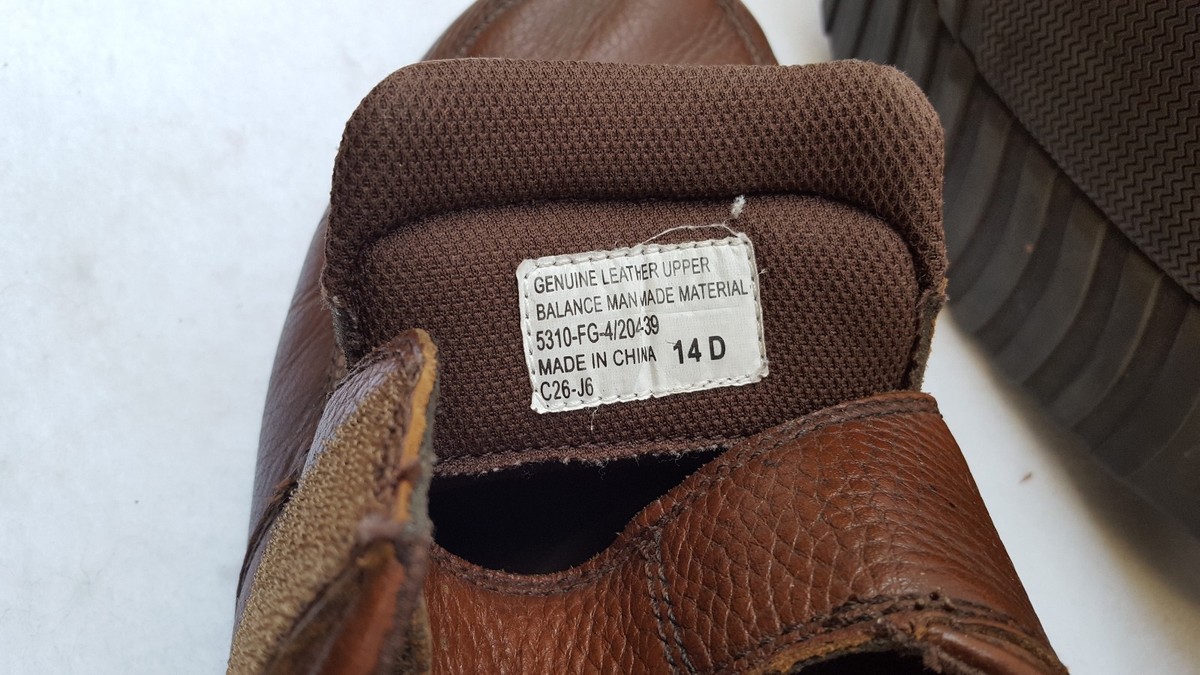 Men's Streetcars Brown Leather Gel Cushion Comfort Shoes Sz.14D