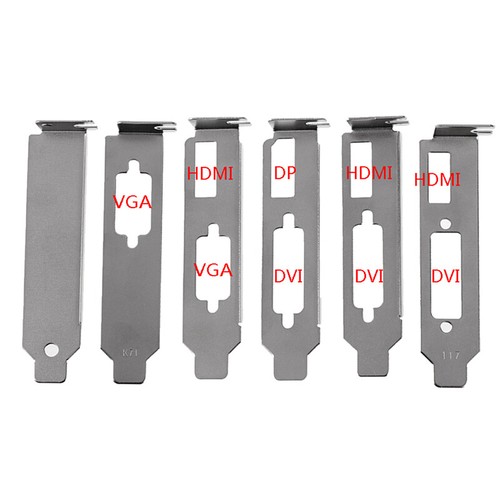 Low Profile Bracket Adapter DVI HDMI VGA Port For Half Height Graphic Video .P1 - Afbeelding 9 van 18