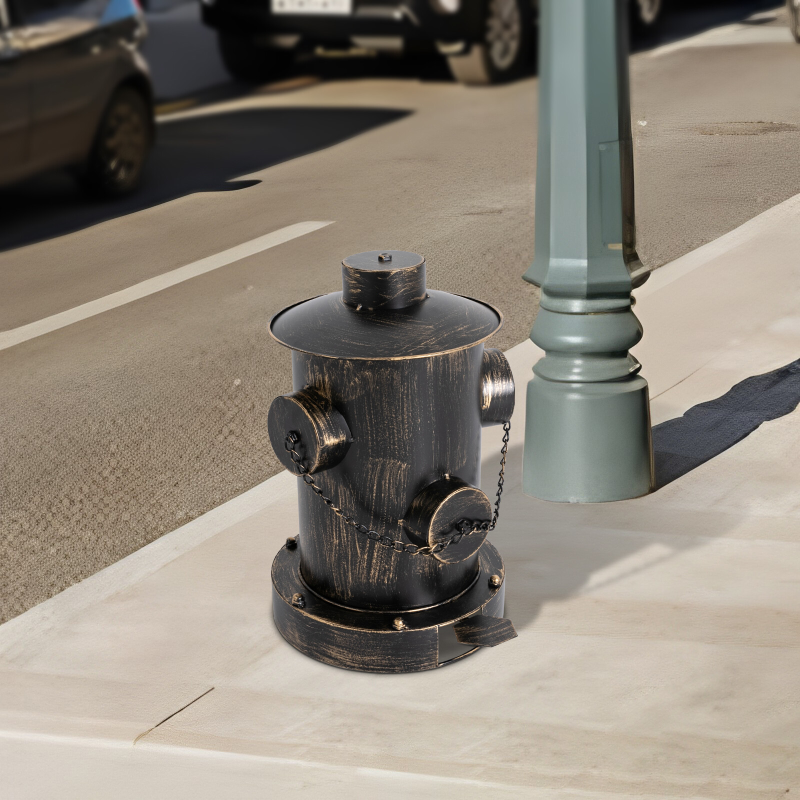 Vintage Retro Garbage Can Vintage Trash Can Pedal Can Indoor Outdoor Waste Bin