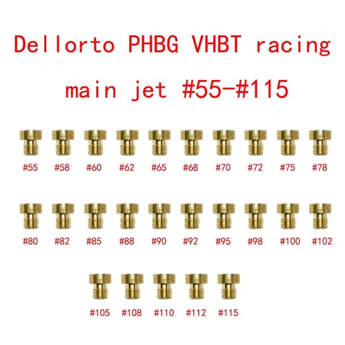 25Pcs Main Jet Set 55-115 M5 5mm For Dellorto PHBG VHBT Carburetor Vergasers AU - Picture 7 of 11