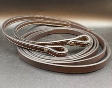 Dark Oiled Leather Split Reins New Horse Equine Tack