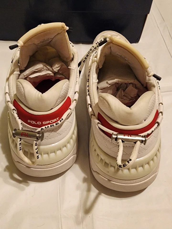 Polo deportivo Ralph Lauren PS200-SK-LTL blanco para hombre talla 8,5 Foto 4 de 4