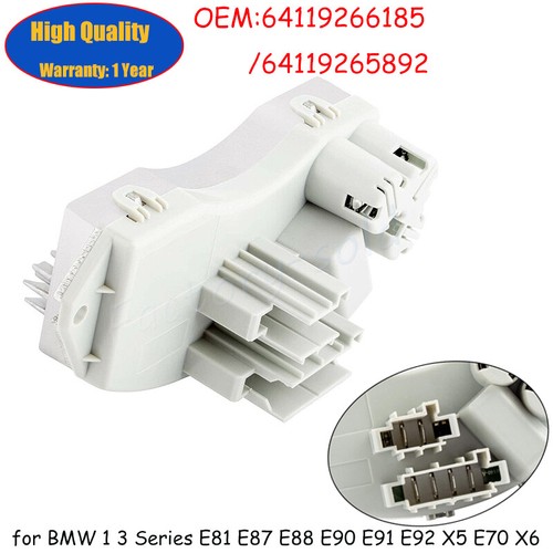 Front HVAC Heater Blower Motor Resistor For 200713 BMW 328i 335i X5