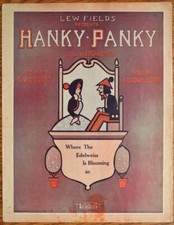 Sheet Music - Hanky-Panky - Where The Edelweiss Is Blooming - 1911 d 