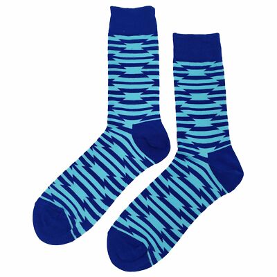 NWT Wacky Blue Dress Socks Novelty Men 8-12 Blue Crazy Fun Sockfly | eBay
