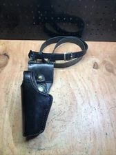 Tex Shoemaker Holster Left Hand Duty Holster For Belt With Shoulder Strap H21