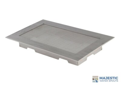 10'' x 6'' Square Splash Guard in Stainless Steel