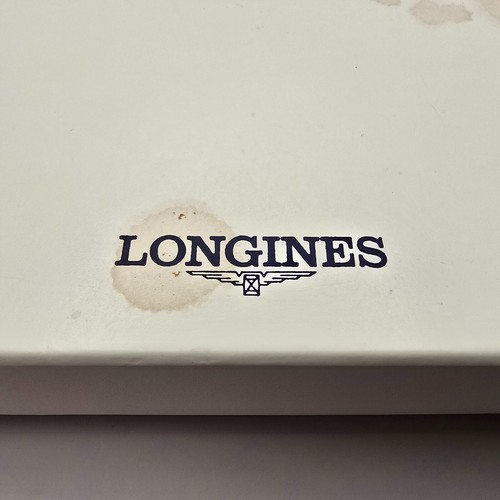 RARE VINTAGE SWISS LONGINES BLUE WATCH BOX REF:601 WITH OUTER & INNER BOXES. - Picture 8 of 19