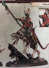 Warhammer Age of Sigmar Skaventide Skaven Clawlord on Gnaw Beast New on Sprue